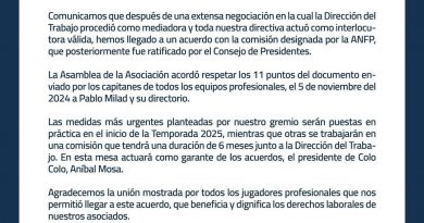 El Sindicato de Futbolistas Profesionales (Sifup) llegó a un acuerdo con la ANFP y tras la ratificación del Consejo de