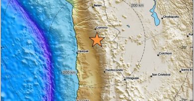 Sismo de magnitud 4.1 sacude el noreste de Iquique