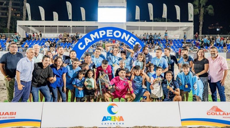 CDI GANA «COPA COLLAHUASI» DE FÚTBOL PLAYA EN ARENA CAVANCHA DE IQUIQUE