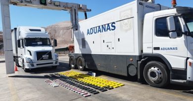 En Quillagua, Aduanas descubre 160 kilos de cocaína en cabina de camión procedente de Arica