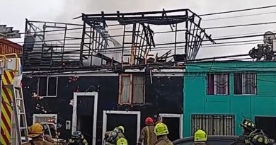 Incendio en Iquique deja una víctima fatal y obliga evacuación masiva