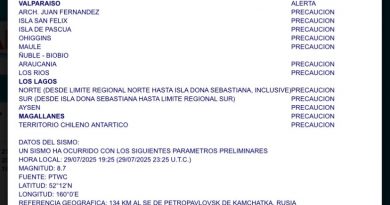 Estado de precaución por amenaza de tsunami en Iquique
