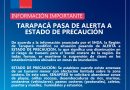 Cambio de Estado a Precaución en Iquique