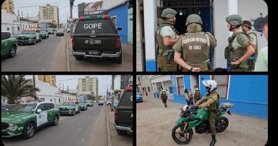 Operativo policial en Iquique tras incidente violento con parapetado