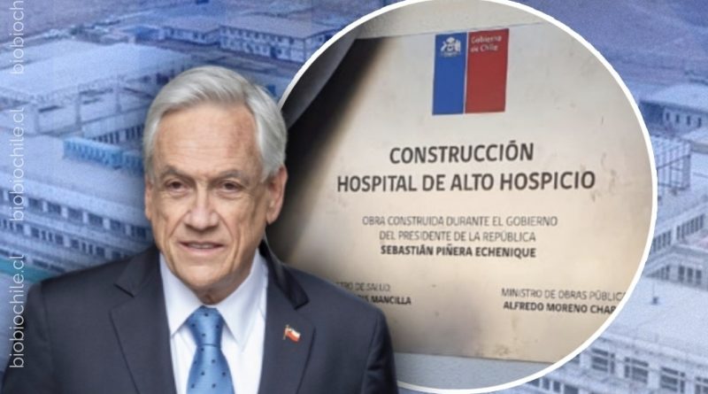 Reinstalación de placa conmemorativa en el Hospital de Alto Hospicio con nombre de Piñera