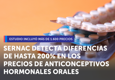 SERNAC DETECTA DIFERENCIAS DE HASTA 200% EN LOS PRECIOS DE ANTICONCEPTIVOS HORMONALES ORALES