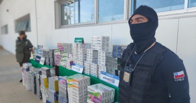 Aduanas y OS-9 de Carabineros incautan más de 7 mil cajetillas de cigarrillos en casa de Arica