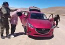 detención de dos personas por el delito de receptación de vehículo motorizado en el sector del Salar del Huasco.