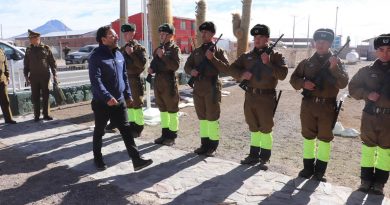 Entrega a Carabineros de un camión motorhome