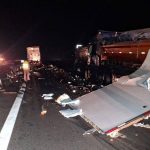 Grave accidente en Ruta 5 deja dos fallecidos y dos heridos en sector del Km 725 en la noche de este Jueves casi la media noche