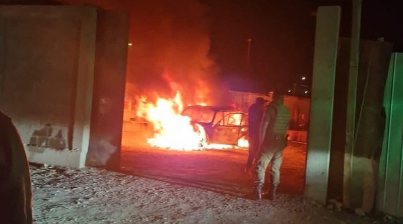 INCENDIO DE VEHÍCULO EN SECTOR LAS QUINTAS, POZO ALMONTE