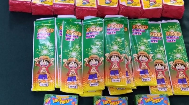 Detenido por venta de fuegos artificiales