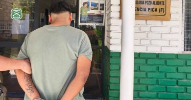 CARABINEROS DETIENE A INDIVIDUO POR VIOLENCIA INTRAFAMILIAR, ÓRDENES DE DETENCIÓN VIGENTES E INFRACCIÓN A LA LEY DE DROGAS