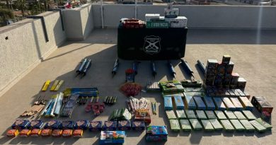 Carabineros incautó más de 12 mil fuegos artificiales en Alto Hospicio