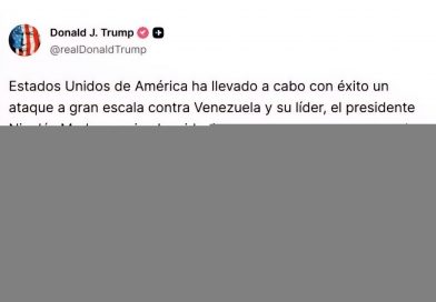 Donald Trump confirma que Nicolás Maduro y su esposa, Cilia Flores, han sido capturados y sacados de Venezuela.