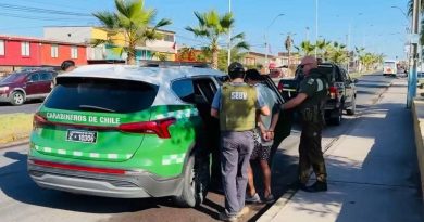 Carabineros detiene a 12 prófugos de la Justicia