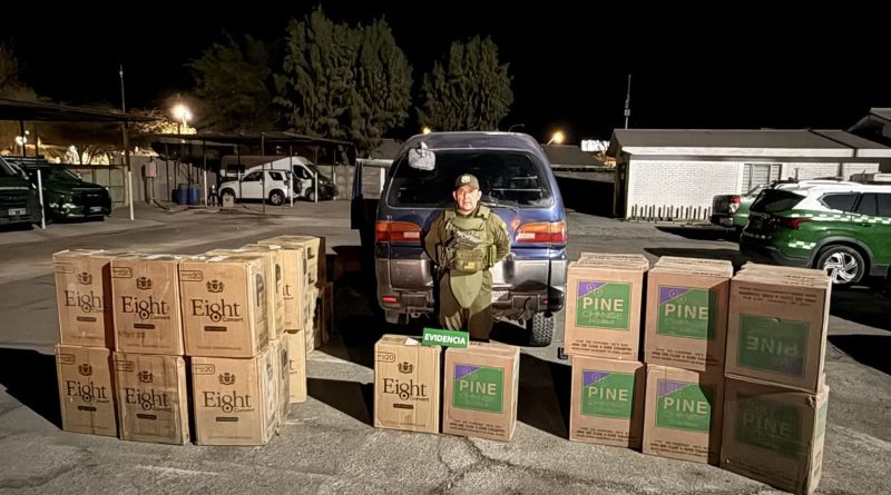 *DETENIDOS POR TRANSPORTAR 480 MIL CIGARRILLOS DE CONTRABANDO*