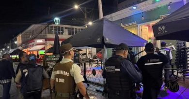 Carabineros de la 1ª Comisaría de Iquique realizó un servicio integrado de fiscalización en el sector del Paseo Baquedano,