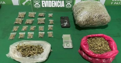 Conductora es sorprendida con más de un kilos de marihuana durante fiscalización