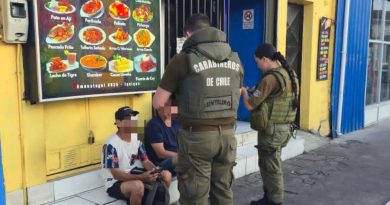 Ronda focalizada de Carabineros en Iquique culmina con seis detenidos e incautación de contrabando