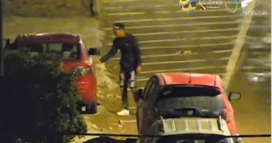 Sistema de televigilancia municipal apoya detención de cuatro personas por robo de vehículo motorizado frustrado