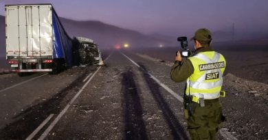 una colisión entre dos tractocamiones durante la noche del miércoles en la comuna de Taltal, a la altura del kilómetro 1.127, dejó una persona fallecida