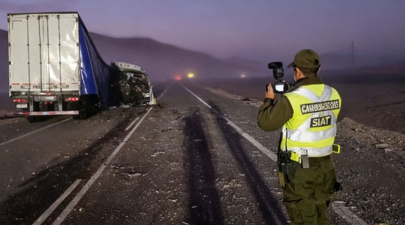 una colisión entre dos tractocamiones durante la noche del miércoles en la comuna de Taltal, a la altura del kilómetro 1.127, dejó una persona fallecida