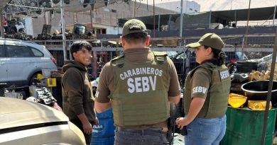 Fiscalización en locales de compra y venta de residuos y accesorios vehiculares deja 81 controles y un detenido en Iquique