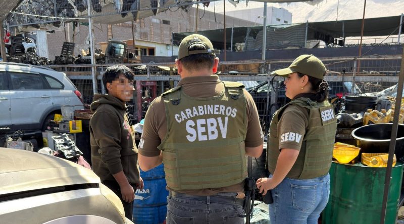 Fiscalización en locales de compra y venta de residuos y accesorios vehiculares deja 81 controles y un detenido en Iquique
