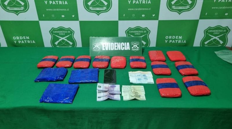 *Más de 5 kilos de droga fueron detectados en el Aeropuerto de Iquique: Carabineros detuvo a un hombre por tráfico de drogas*
