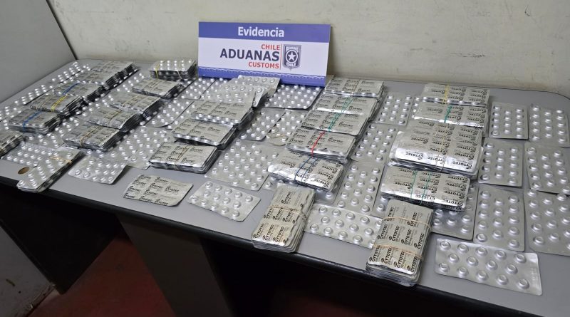 Aduana de Iquique incauta más de 6 mil píldoras abortivas y sedantes en Quillagua Aduana de Iquique incauta más de 6 mil píldoras abortivas y sedantes en Quillagua