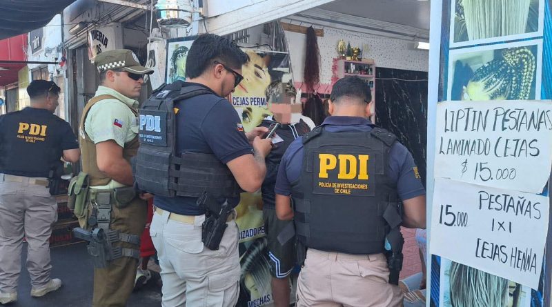 PDI fiscaliza locales junto a Carabineros y Servicio de Migraciones