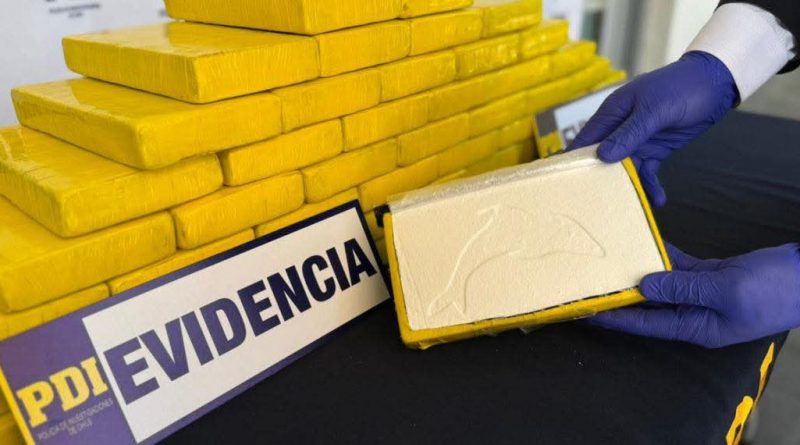 incautación de más de 122 kilos de clorhidrato de cocaína