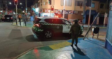 Carabineros detiene a ocho personas tras servicios focalizados en el centro de Iquique
