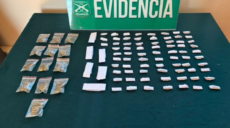 Carabineros incautó marihuana y pasta base durante fiscalización en Alto Hospicio. Carabineros incautó marihuana y pasta base durante fiscalización en Alto Hospicio.