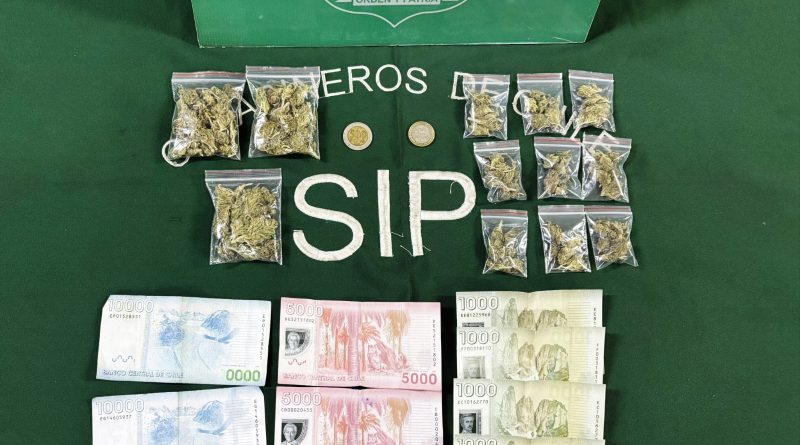 Carabineros detiene a pareja por microtráfico en el centro de Iquique