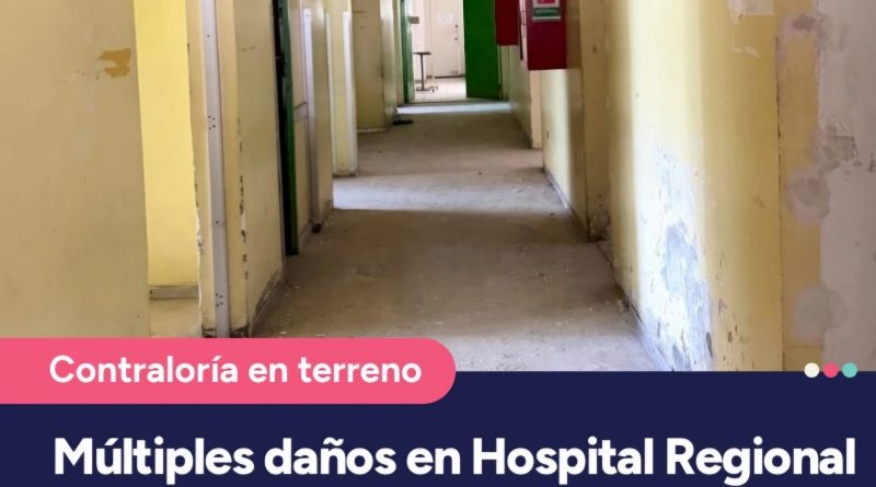 Emergencia en el norte: Contraloría constata múltiples daños en el Hospital Regional de Iquique tras sistema frontal
