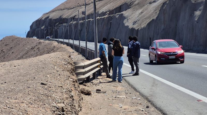 Equipo ECOH Tarapacá investiga caso de secuestro de hombre en ruta A16 que fue abandonado cerca de la frontera