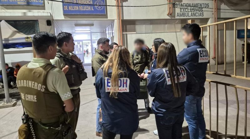 Equipo ECOH Tarapacá y Carabineros investigan tiroteo en Iquique que dejó dos hombres heridos*