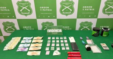 INVESTIGACIÓN DE CARABINEROS DEL OS 7 PERMITIÓ DETENER A MIEMBRO DE BARRA DEPORTIVA POR VENTAS DE DROGAS